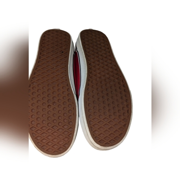 Vans Men's Red Canvas Sneakers - Picture 7 of 15